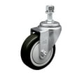 thumbnail image 1 of 4 Inch Black Polyurethane Wheel Swivel ½ Inch Threaded Stem Caster SCC, 1 of 2