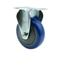 thumbnail image 1 of 4 Inch Blue Polyurethane Wheel Rigid Top Plate Caster Service Caster Brand, 1 of 2