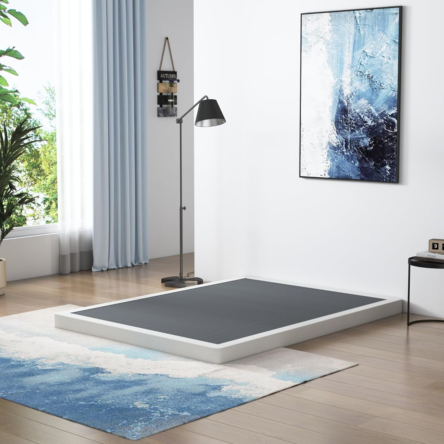 4 Inch Box Spring for Queen Bed,Queen Size Box Spring Only,Heavy Duty