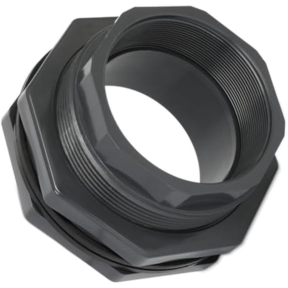 4 Inch Bulkhead Fitting UPVC for Tank, Industrial Water Tank Connector Adapter Fitting for Rain BarrelsPondsPoolsAquariums$$Plumbing & HVAC