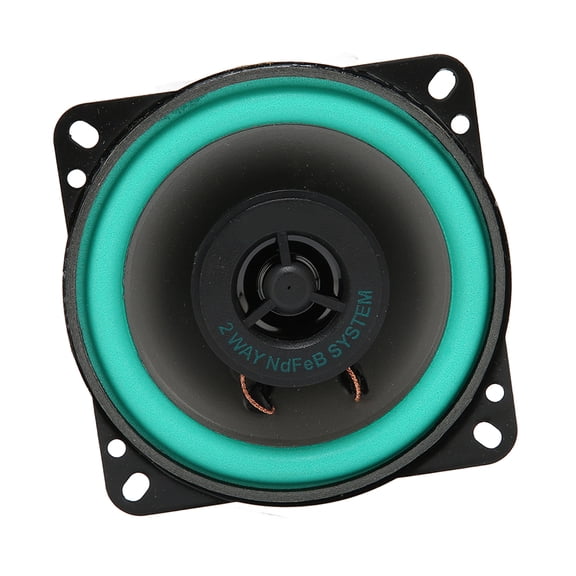 4 Inch Car Speaker 100W High Power Mid Range High Sensitivity Stereo Coaxial Loudspeaker Black 1 Pack
