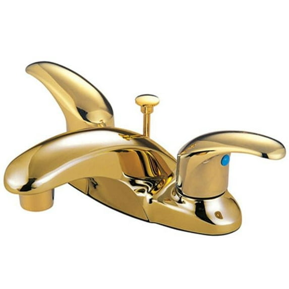4 Inch Center Lavatory Faucet - Polished Brass