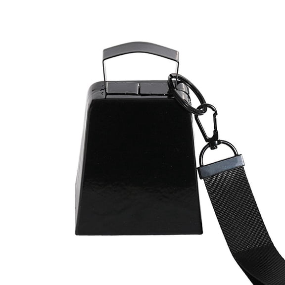 4 Inch Cheer Cowbell With Loud Clear Sound Iron Construction For Sports Activity