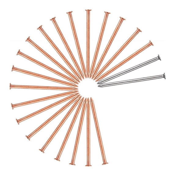 4-Inch Copper Nails for Stump and Root Removal - 20 Pack, Pure Copper Tree Killing Spikes for Garden, Yard & Outdoor Use, for Manual Drilling Tools