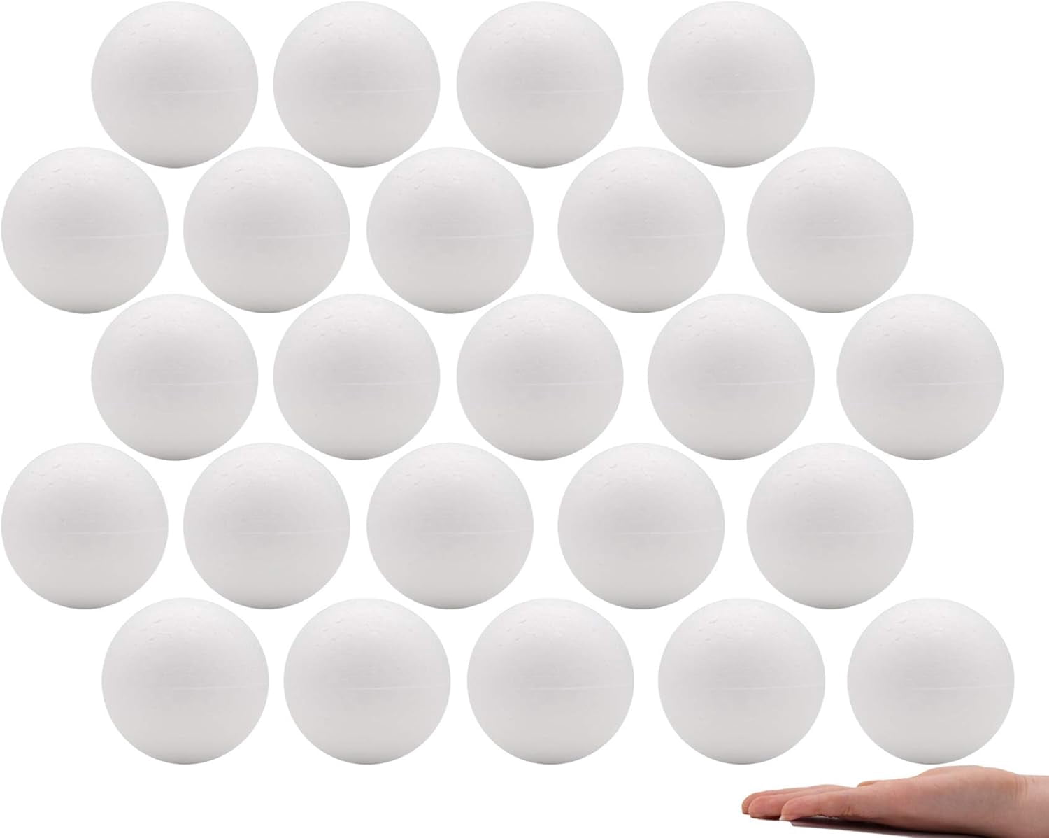 4 Inch Craft Foam Balls White 24Pcs for Spring Crafts Making Handmade ...