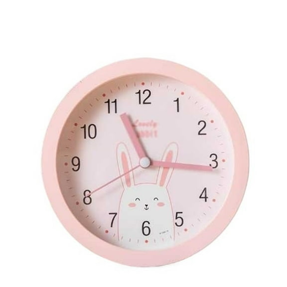 4 Inch Cute Analog Alarm Clock for Bedroom Living Room Study Room School Dormitory Battery Operated Easy To Set Students Alarm Clock