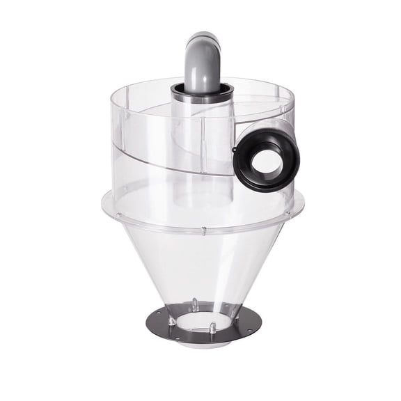 4 Inch Cyclone Dust Separator, Dust Deputy for Shop Vacuums, Retrofit Dust Collector - 5-10 Gallon Compatible, Clear View, High Efficiency