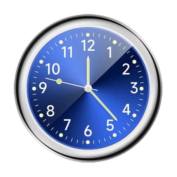 4 Inch Dashboard Fluorescent Clock, Usavan Mini Car Clock Luminous Dial, Alloy Non-Slip Easy Install Dashboard Clock for Car Truck Office Home