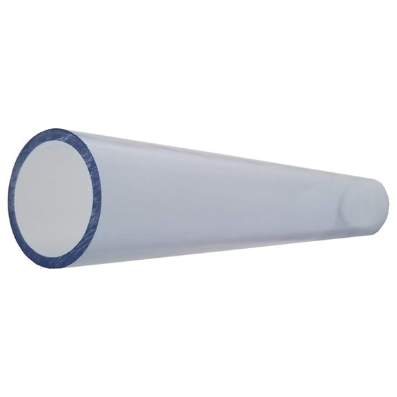 4 Inch Diameter Clear PVC Schedule 40 Pipe [Pipe ID 4.0 inch, OD 4.5 inch] (Bluish tint), Choose Your Length (5 Inches to 8 feet) (Selected Length: 4 Feet)