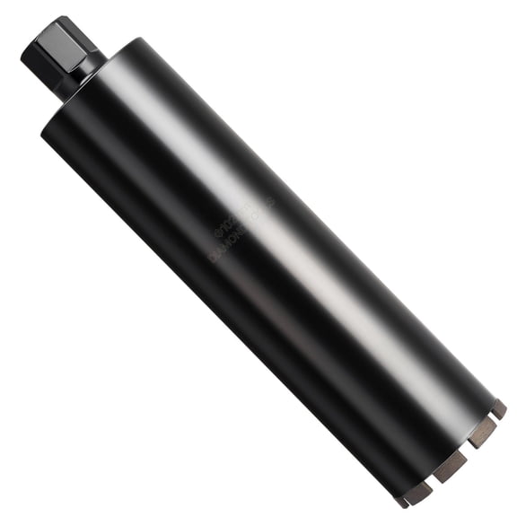 4 Inch Diamond Core Drill Bit 14 Inch Drilling Depth 1.25 Inch 7 Internal Thread High Precision Welding Wet Core Bit for Reinforced Concrete Red Brick Masonry
