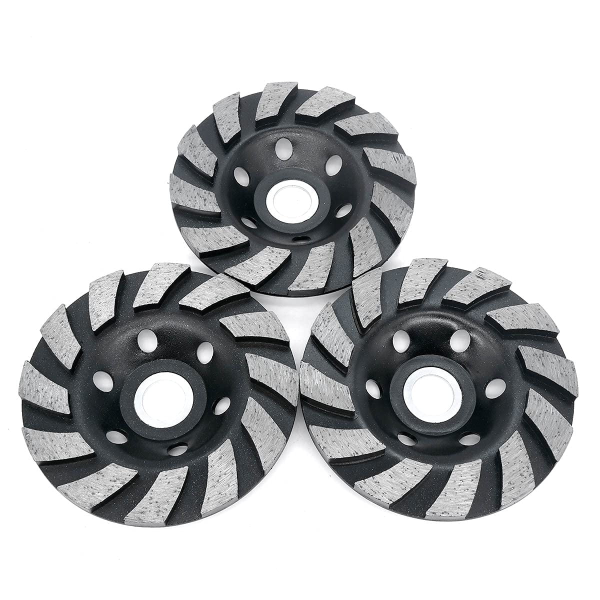 4 Inch Diamond Cup Grinding Wheel 3 Pack for Angle Grinder, Heavy Duty ...
