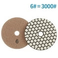 thumbnail image 1 of 4 Inch Diamond Dry Polishing Pad Flexible Sanding Disc for Granite Marble 6#, 1 of 7
