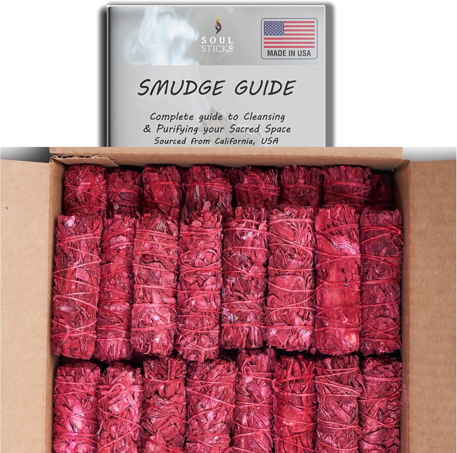 Lot Of 50 White Sage Smudge Stick Wands – 4-5 Inch, USA Made, Cleansing