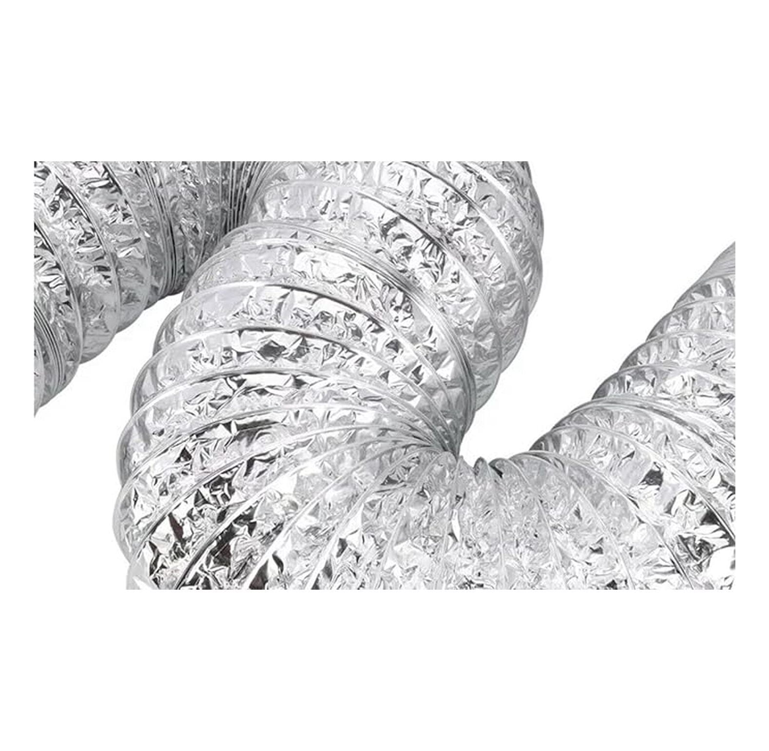4 Inch Dryer Duct Vent Aluminum 50ft - TD450 ProFlex Ducting - Dundas Jafine - Dryer Vent Hose for Gas & Electric Dryers - Flexible Lint Trap Vent