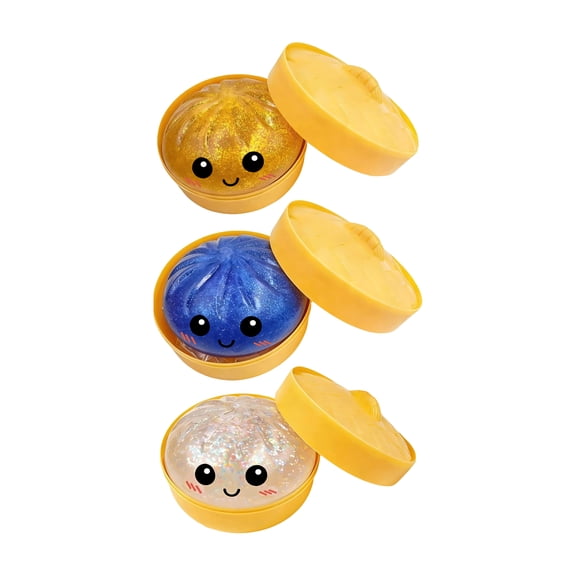 4 Inch Dumpling Squishy - Mega Stress Relief Ball for Anxiety & Fidget: Soft Squeeze Sensory Dough for All Ages, Ideal for Relaxation & Daily Calm