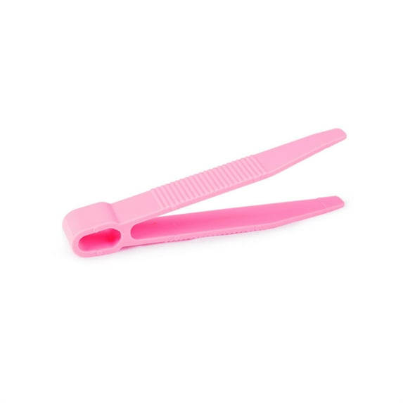 4 Inch Durable Plastic Tweezers for Fine Movement Training and Insect Study Pink Observation Tools for Science Exploration Projects and Labs
