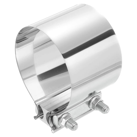 4 Inch Exhaust Clamp, 304 Stainless Steel Butt Joint Band Clamp