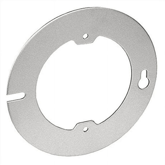 4 Inch Flat Round Cover With #8-32 Mounting Ear Tabs 2-3/4 Inch On Centers