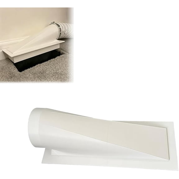 4-Inch Floor Vent Duct Adapter, Compatible with Standard 4x12 Inch Floor Vent, Airflow Redirector for Under-Bed Or Under-Furniture Use, Works with Common 4-Inch Flexible Dryer Hose