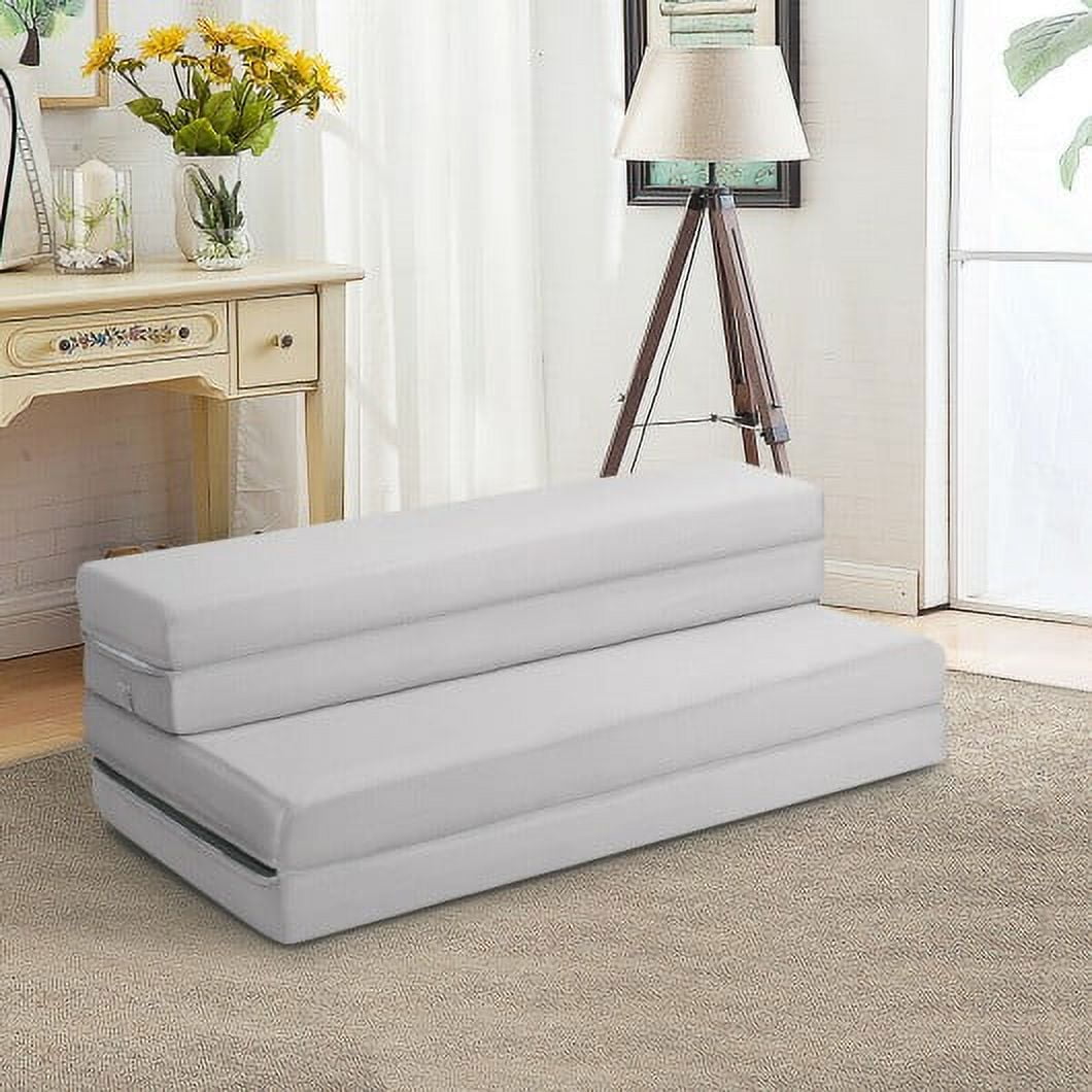 4 Folding Sofa Bed Foam Mattress with Handles