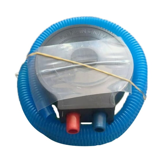 4-Inch Foot Inflator, Lightweight Easy-To-Use Manual Foot-Powered Air Pump For Yoga Balls & Inflatable Items, With Pressure Gauge, Dual Nozzles, And Flexible Hose 1Pc