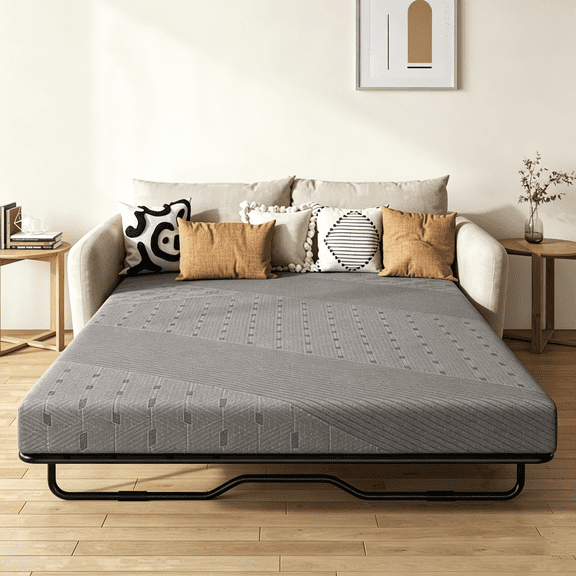 Timber Vibe Studio Mattress Adult 4 Inch Cooling Technology Full Medium Tight Top Gel Mattresses