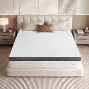 4 Inch Gel Memory Foam Mattress Topper Full,Thick Mattress,Cooling Mattress Topper with Removable & Washable Bamboo Cover,Reversible Memory Foam Mattress Topper