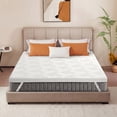 thumbnail image 1 of 4 Inch Gel Memory Foam Mattress Topper Twin,Thick Mattress,Cooling Mattress Topper with Removable & Washable Bamboo Cover,Reversible Memory Foam Mattress Topper,Extra Firm, 1 of 10