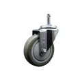thumbnail image 1 of 4 Inch Gray Polyurethane Wheel Swivel 7/16 Inch Grip Ring Stem Caster SCC, 1 of 2