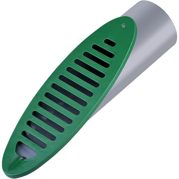 4 Inch Green Angled Drainage Grate for Yard Drain, Drain Grate for Yard Drainage Systems, Yard Drain Emitter for Gutter Downspout E ensions, Lawn Slope Drainage Pipe Emitter for Ditch