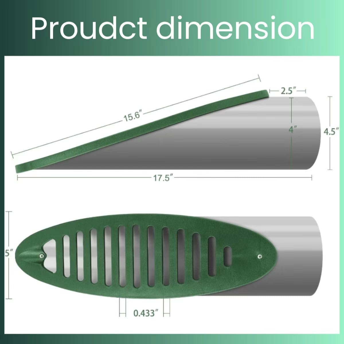 4 Inch Green Yard Drain Kit with PVC & PE Materials for Sump Pump ...