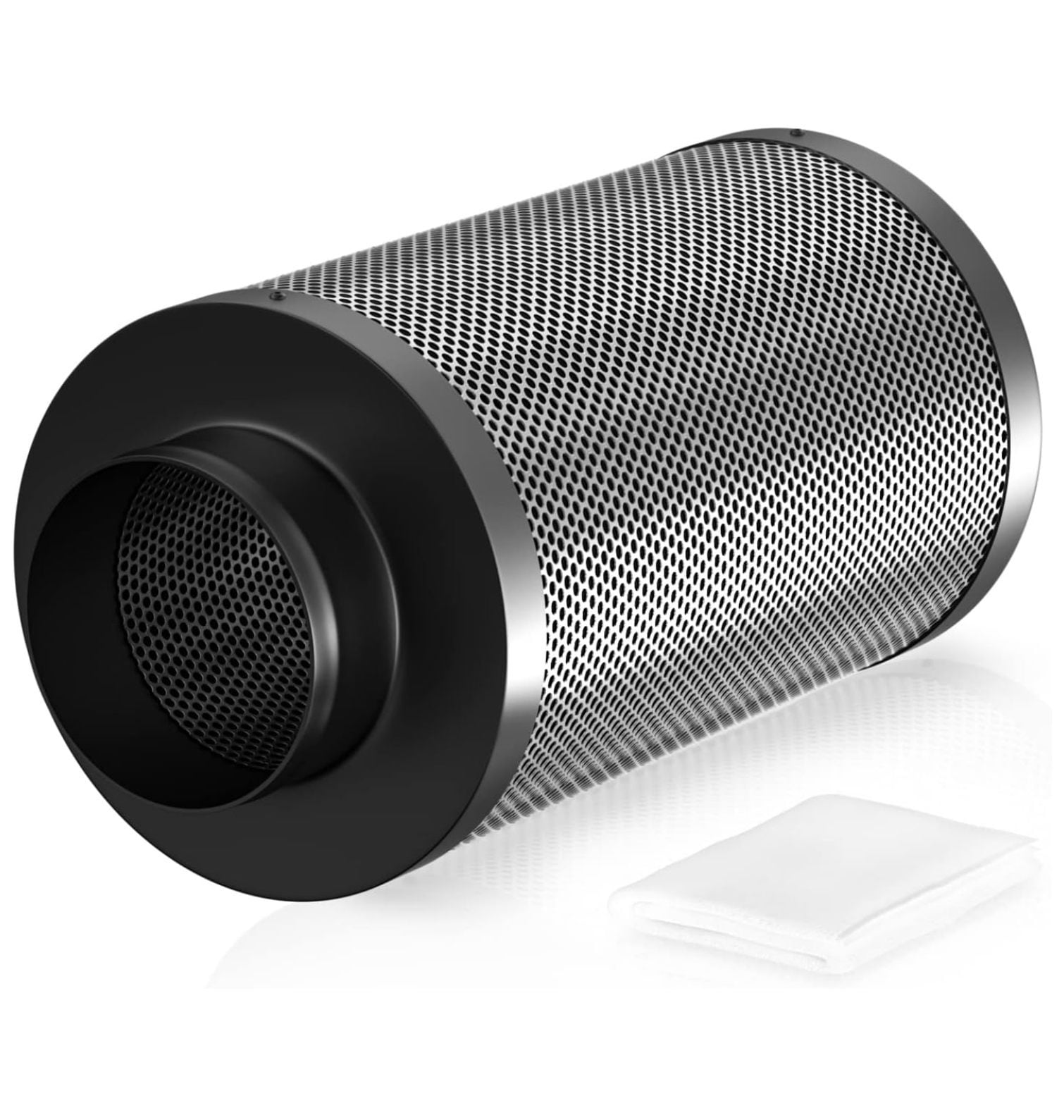 4" Inch Grow Tent Air Carbon Filter Smellines Odor Control with Clothed PreFilter and Lanyard