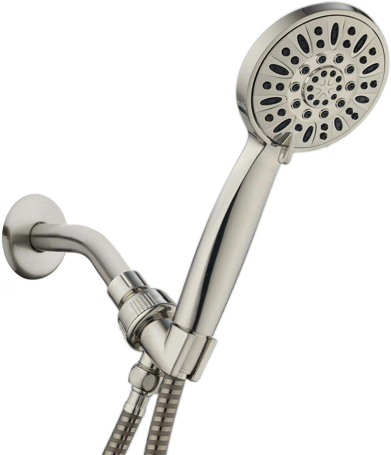 4 Inch Hand Shower Head, 6 Foot Hose Mkalo Shower head Shower head with handheld Shower heads Shower head Handheld shower heads Rain setting shower heads Showerheads & handheld showers