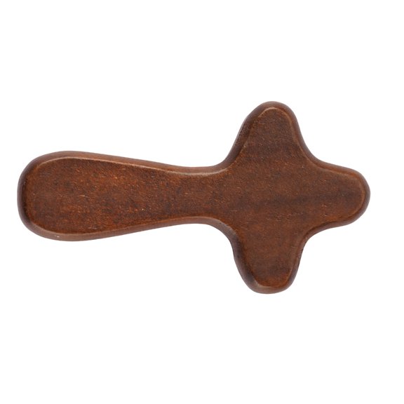 JNANEEI Natural Wooden Cross Hand Held Cross Holding Crosses Prayer Gift for Clutching Jewelry Making Findings Accessory
