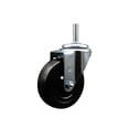 thumbnail image 1 of 4 Inch Hard Rubber Wheel Swivel 5/8 Inch Threaded Stem Caster Service Caster, 1 of 2