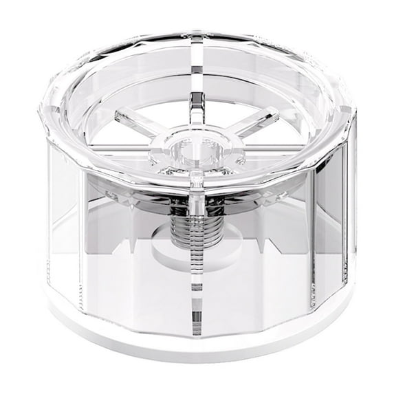 4 Inch Heavy Duty Bed Risers, Adjustable Furniture Risers for Bed Frame, Desk, Table, and Sofa, Set of 4 Round Bed Lifts ( Clear )