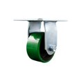 thumbnail image 1 of 4 Inch Heavy Duty Green Poly on Cast Iron Rigid Caster with Roller Bearing SCC, 1 of 2