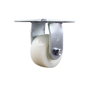 4 Inch Heavy Duty Top Plate Nylon Rigid Caster with Roller Bearing SCC