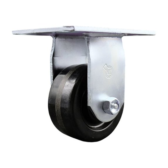 4 Inch Heavy Duty Top Plate Phenolic Rigid Caster with Roller Bearing SCC
