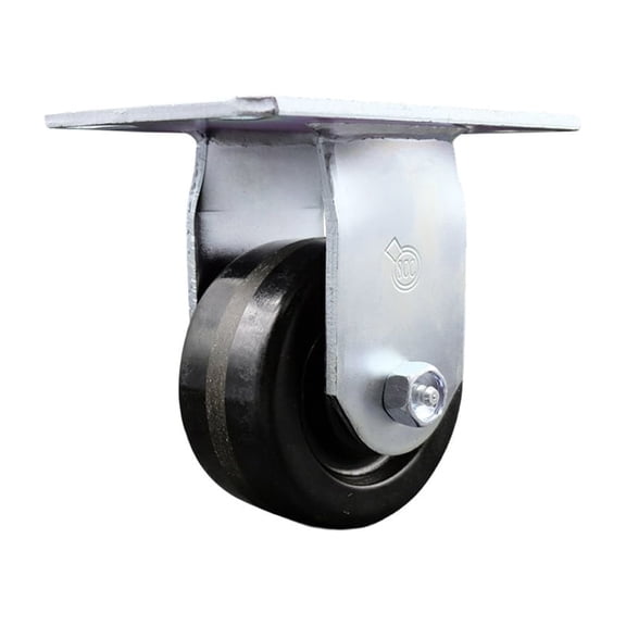 4 Inch Heavy Duty Top Plate Phenolic Rigid Caster with Roller Bearing SCC