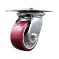 thumbnail image 1 of 4 Inch Heavy Duty Top Plate Poly on Aluminum Swivel Caster with Roller Bearing, 1 of 2