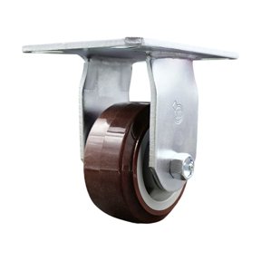 4 Inch Heavy Duty Top Plate Polyurethane Rigid Caster with Roller Bearing SCC