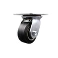 thumbnail image 1 of 4 Inch Heavy Duty Top Plate Rubber on Aluminum Swivel Caster with Roller Bearing, 1 of 2