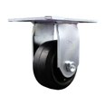 thumbnail image 1 of 4 Inch Heavy Duty Top Plate Rubber on Steel Rigid Caster with Ball Bearing SCC, 1 of 2