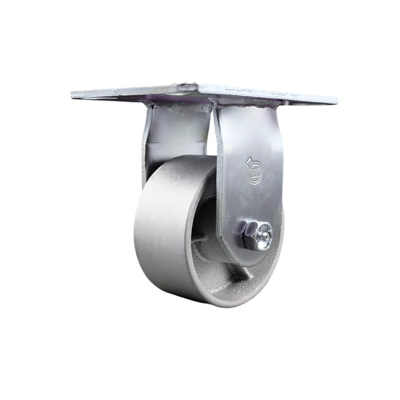 4 Inch Heavy Duty Top Plate Semi Steel Rigid Caster with Roller Bearing SCC