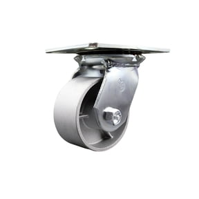 4 Inch Heavy Duty Top Plate Semi Steel Swivel Caster with Roller Bearing SCC