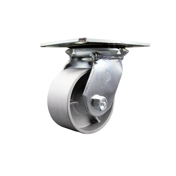 4 Inch Heavy Duty Top Plate Semi Steel Swivel Caster with Roller Bearing SCC