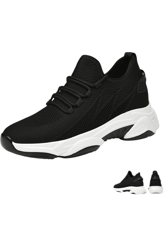 4 Inch Height Increase Shoes for Men & Women,Height Increasing Sneakers with Non-Slip Sole for Everyday Wear