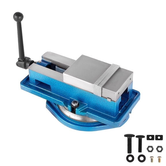 4 Inch High Precision Milling Vise, 360 Swivel Bench Clamp for Metalworking, Durable Ductile Iron Mill Vise