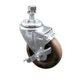 thumbnail image 1 of 4 Inch High Temp Glass Filled Nylon ½ Inch Threaded Stem Caster with Brake, 1 of 2